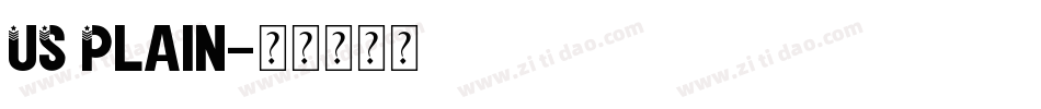 US Plain字体转换